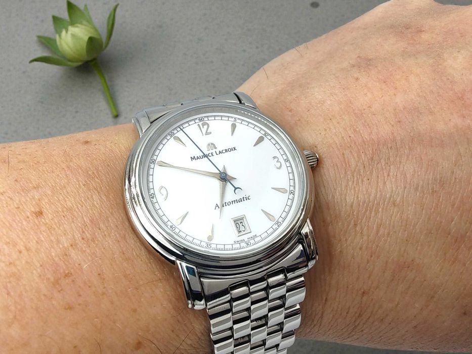Maurice Lacroix Pontos 68775 Automatic szafirowe szkło Perf. stan!