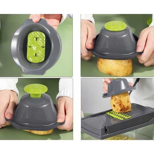 Krajalnica SZATKOWNICA WIELOFUNKCYJNA do warzyw owoców Tarka 14 w 1