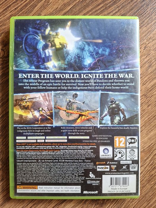 Avatar the Game XboX 360
