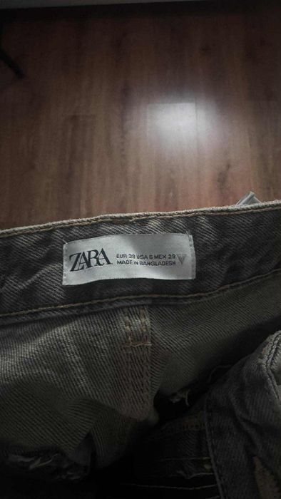 Spodnie jeansowe cargo baggy rozmiar 36