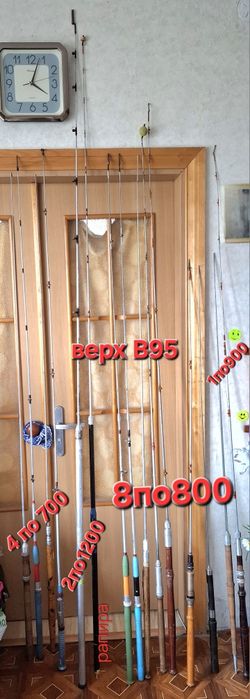 Спининги металлические и удочки