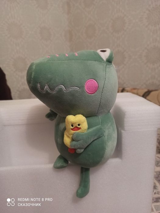 Крокодил зелёный и розовый Плюш Мягкая игрушка