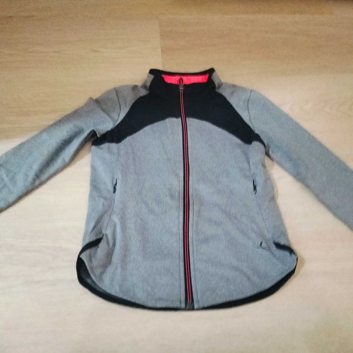 Casaco ginástica cinzento e rosa 7/8 anos