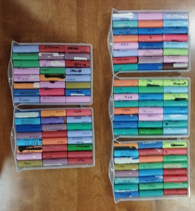 10 Células de Lítio 18650 Recicladas Testadas e Garantidas em Bom Esta