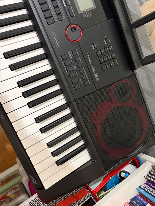 Piano Teclado Casio CT-X3000 com suporte e banco