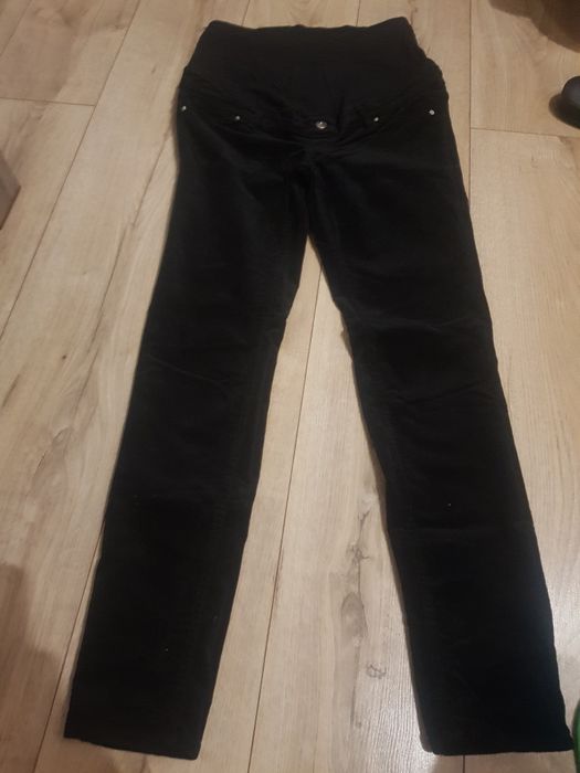Spodnie ciążowe czarne  sztruksowe  h&M rozmiar M 38