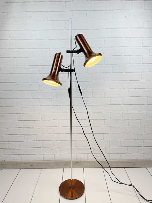 Duńska lampa stojąca z lat 70 – Space Age, PRL, Vintage, podłogowa