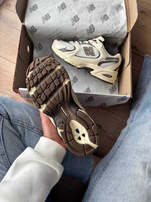 !SALE! New Balance 530 Milk Brown Premium 36 37 38 39 40 41 42 43 44 45 літні сітка