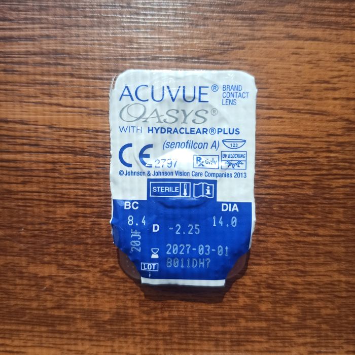 Soczewka kontaktowa -2.25