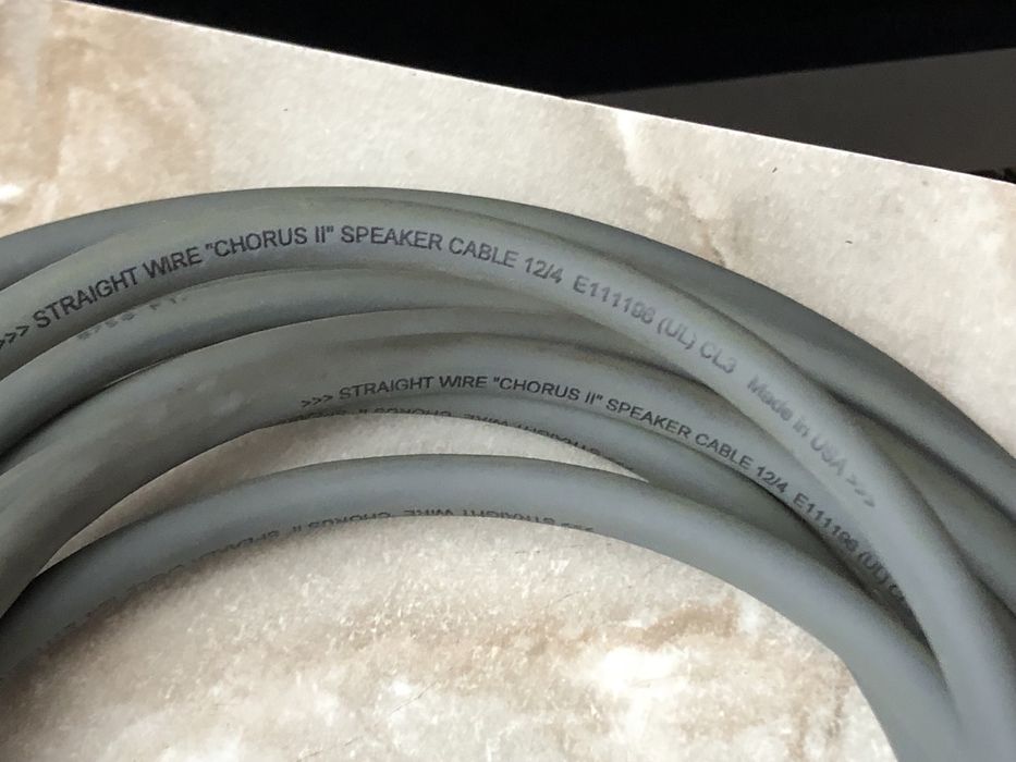 Крутой аудиофильский кабель, провод Straight wire chorus 2. бивайринг