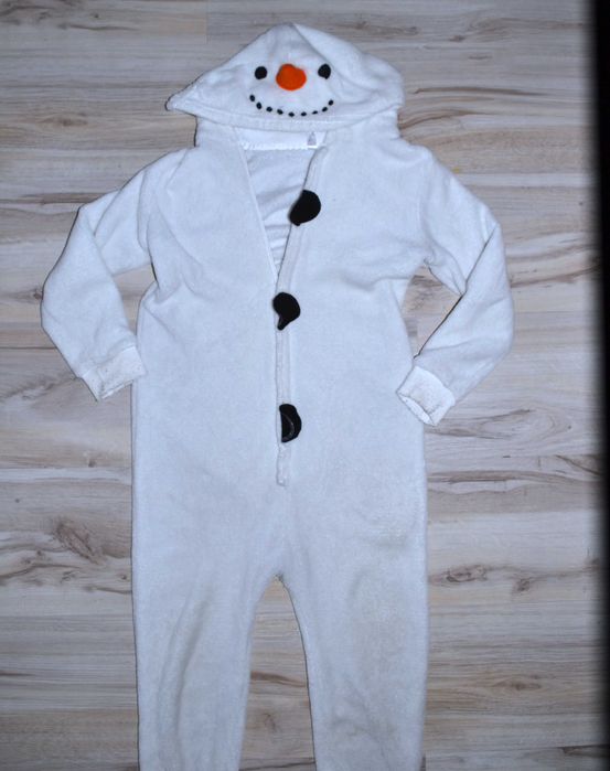 42^ bałwan strój przebranie piżama 7/8 Lat_ 122/128