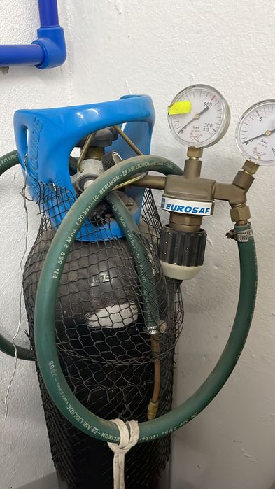 Cilindro  de Niteogenio + Manometro