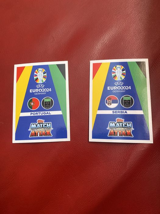 6 cartas “Golden Goal Scorer” da  da match attax euro 2024 com CR7