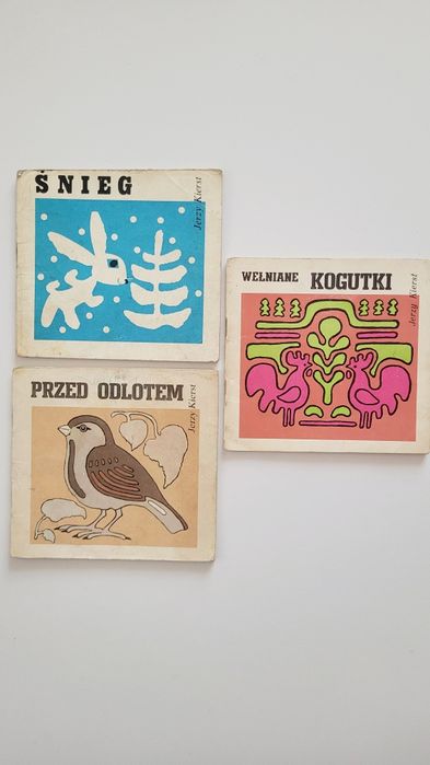 Seria z wiewiórką książki dla dzieci prl Jerzy Kierst Wełniane kogutki