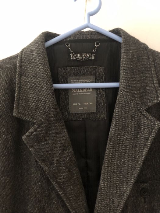 Casaco pull and bear cinza64730020630275121