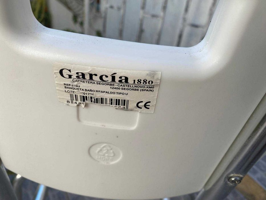 Cadeira de banho geriátrica