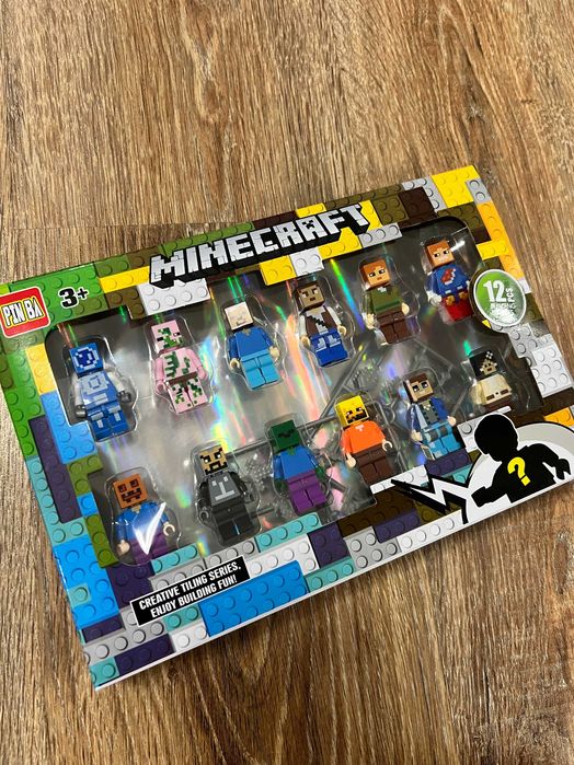-=Promocja=- Zestaw Ludzików Minecraft 12 szt klocki akcesoria bedrock