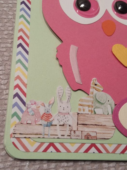BABY SHOWER, kartka ręcznie robiona,  okolicznościowa