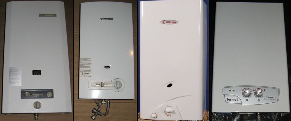 Naprawa montaż piecyków podgrzewaczy gazowych różne modele części gaz