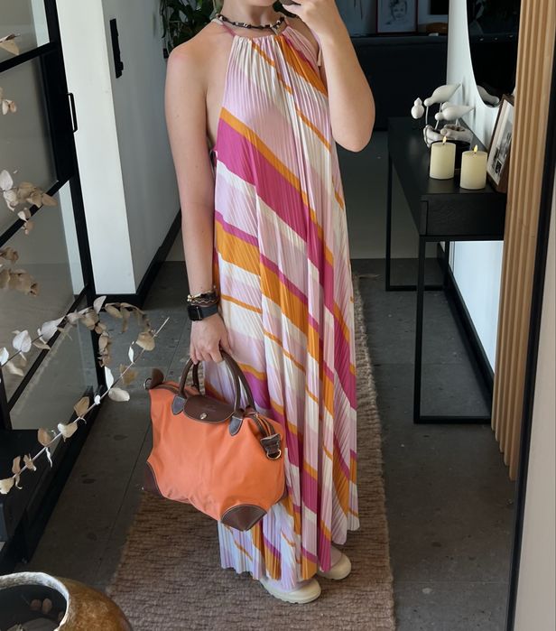 Długa/maxi kolorowa sukienka na lato