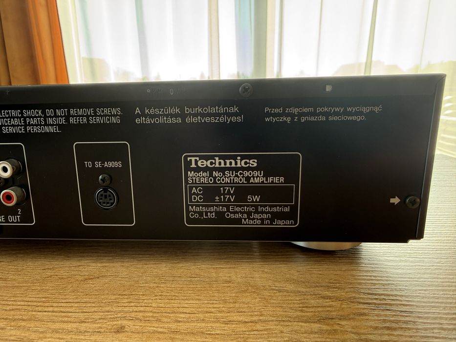 Technics su-c909u przedwzmaniacz