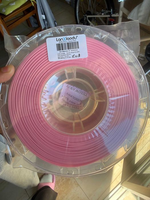 Filamento PETG rosa 1.75mm 1kg para impressora 3D filament