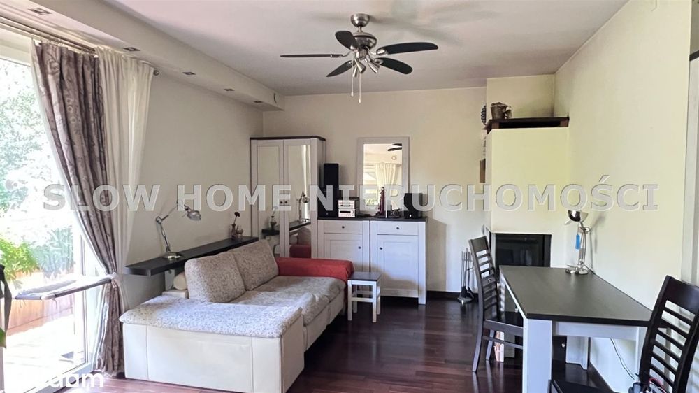 Apartament z garażem oraz biurem z ogródkiem