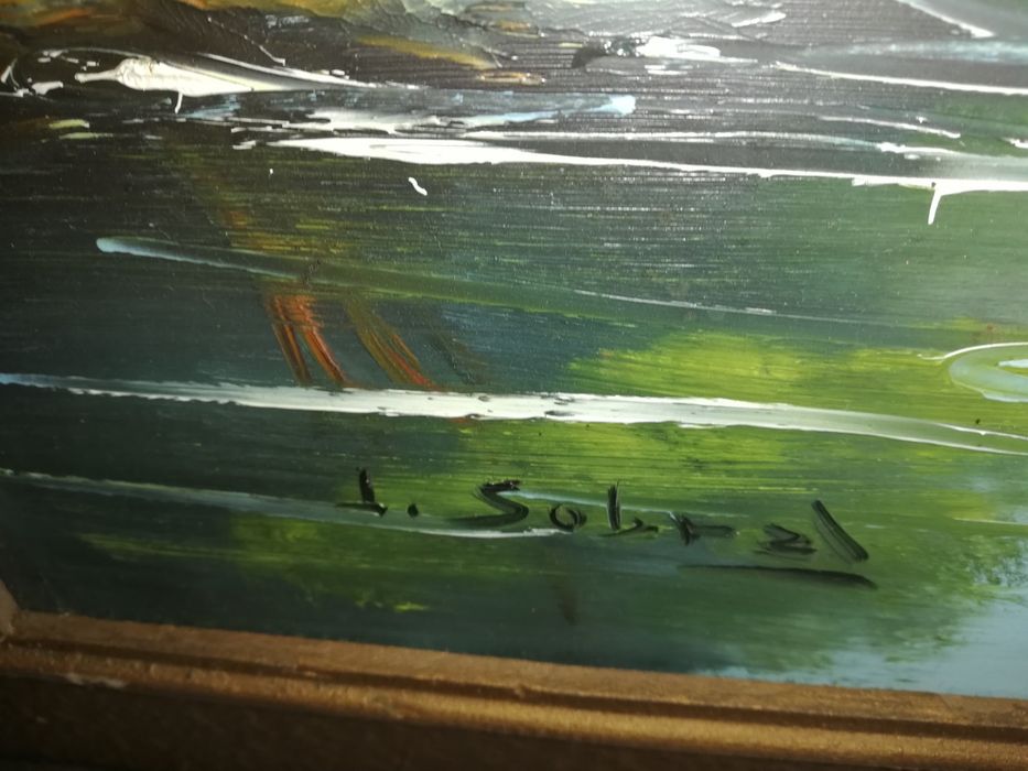 Pintura a óleo original de J. Sobral