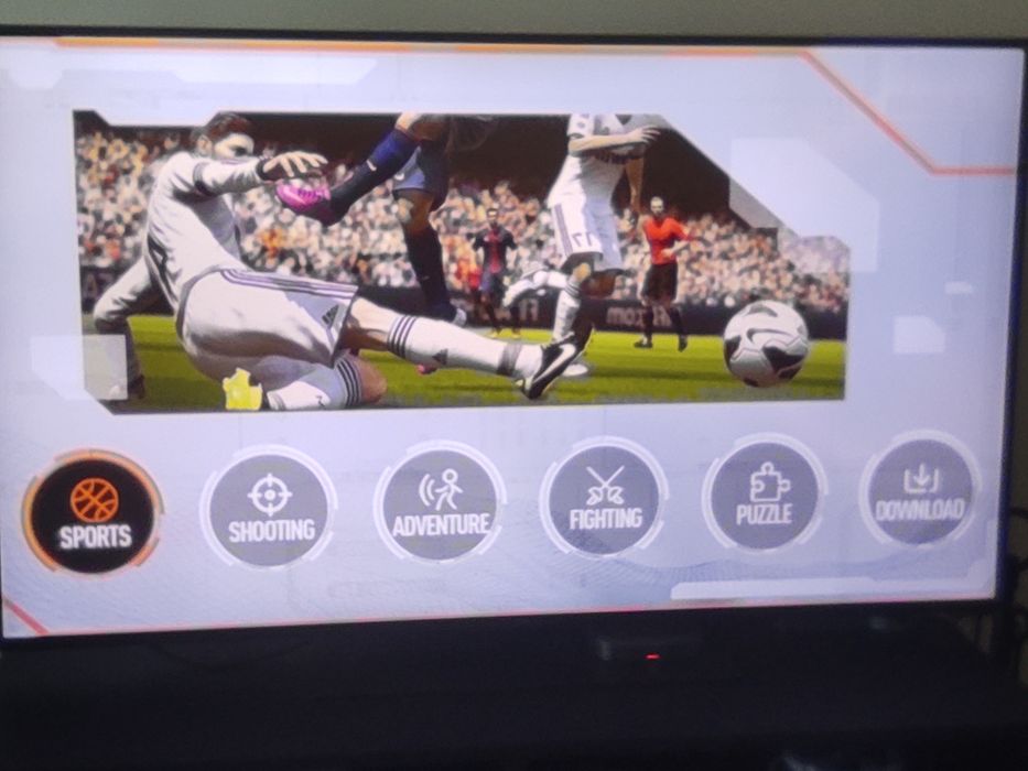 Consola de jogos reto