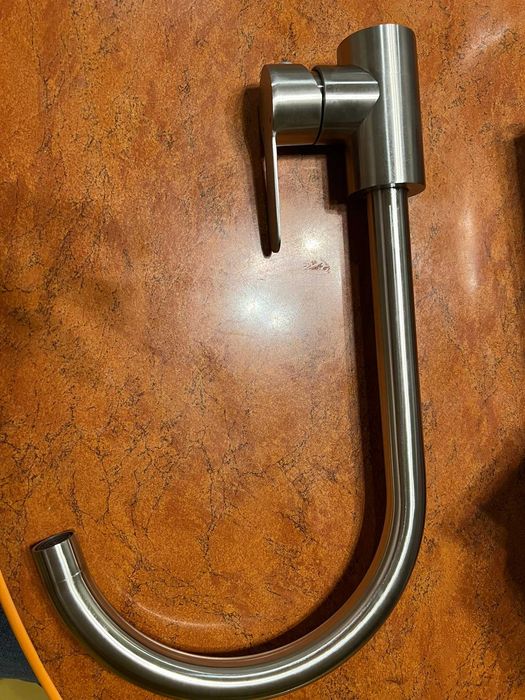 Bateria zlewozmywakowa stojąca, stal szczotkowana – cena za 1 szt.