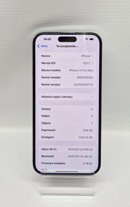 Smartfon APPLE Iphone 14 PRO MAX 256 GB, Komis Jasło Czackiego