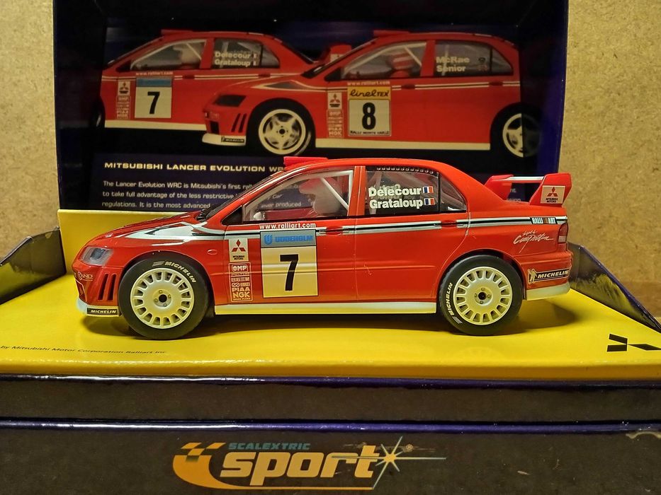 SlotCar 1/32 Scalextric Mitsubishi Lancer Evolution WRC