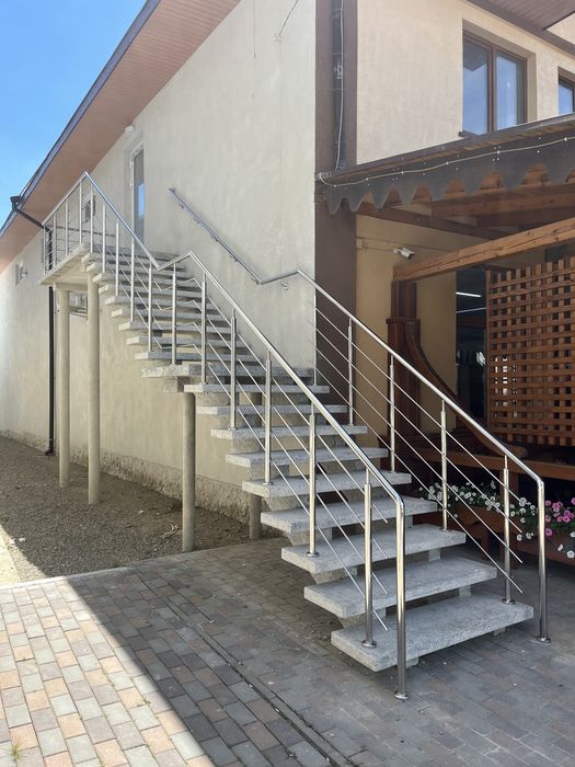Перила з нержавіючої сталі ,огородження , перила зі склом , поручні!!!