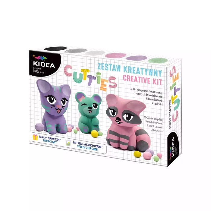 Glina Samoutwardzalna Zestaw Misie Kidea. Derform. Nowy Produkt