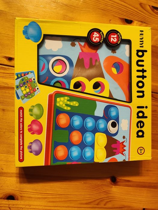 Układanka guzikowa Button kolory zabawka edukacyjna