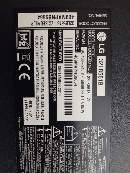 Leds novos originais para televisão LG 32'