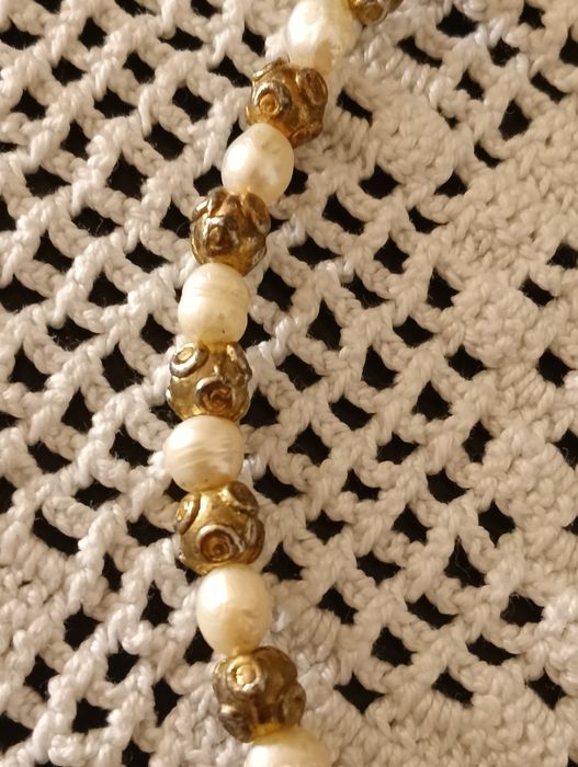 Colar e pulseira antiga/vintage de bijuteria de qualidade