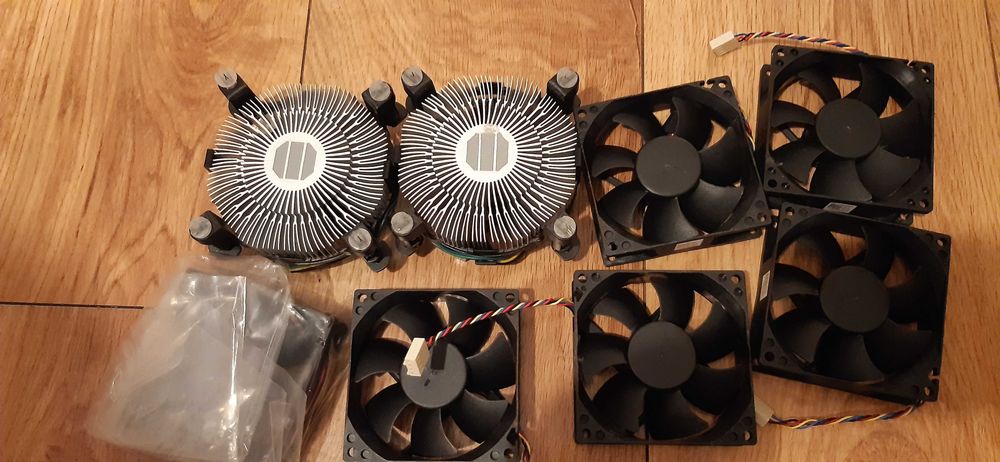 zestaw wentylatorów do PC intel i inne