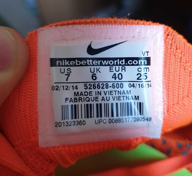 Nike Flyknit Racer Pink Flash 2014 7US/25CM/40EUR