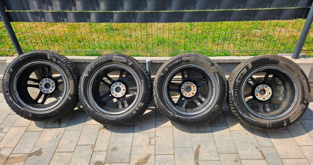 4xAlufelgi DEZENT TZ Grafit 16 5x112 ET46 + Michelin Alpin 6 215/60R16