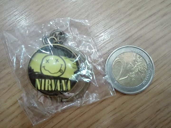 Porta-chaves em metal - Nirvana