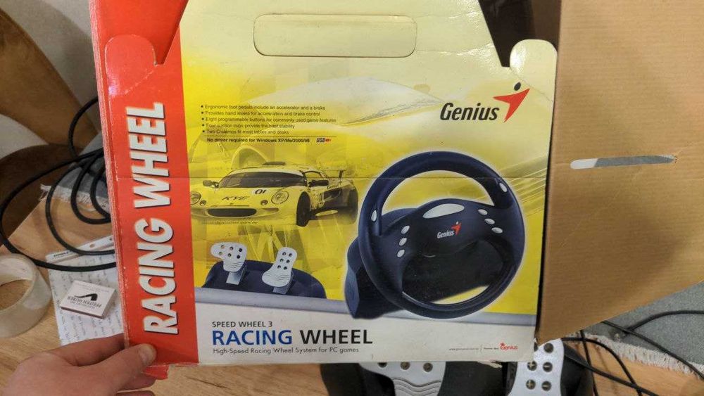 Ігрове кермо руль игровой Genius Racing Wheel: 300 грн. - Аксесуари ...