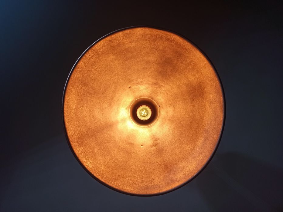 Lampy industrialne, loft, przemysłowe po renowacji -czarny mat i miedź