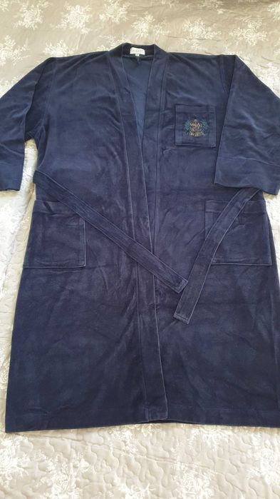 Szlafrok męski roz. M aksamit stan bardzo dobry