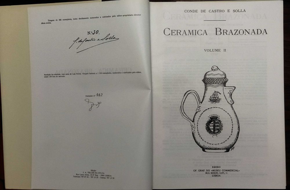 Cerâmica Brazonada, 2 volumes