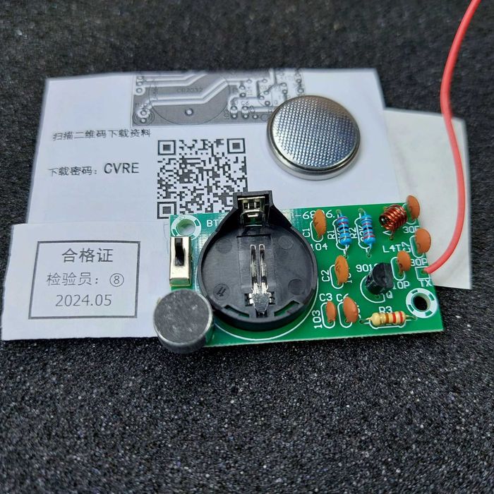 Чувствительный аудио радио микрофон трансмиттер - прослушка на CR2032