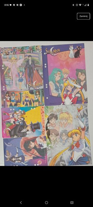 Karteczki do segregatora segregator sailor moon czarodziejka z księżyc