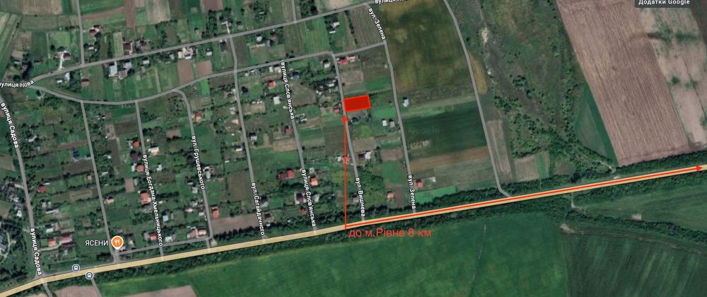 Продам Земельну ділянку під будівництво в с.Ясениничі