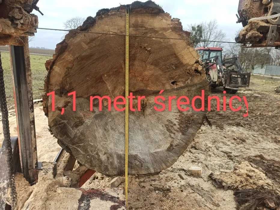 Tartak objazdowy,  trak mobilny, przecieranie drewna u klienta.