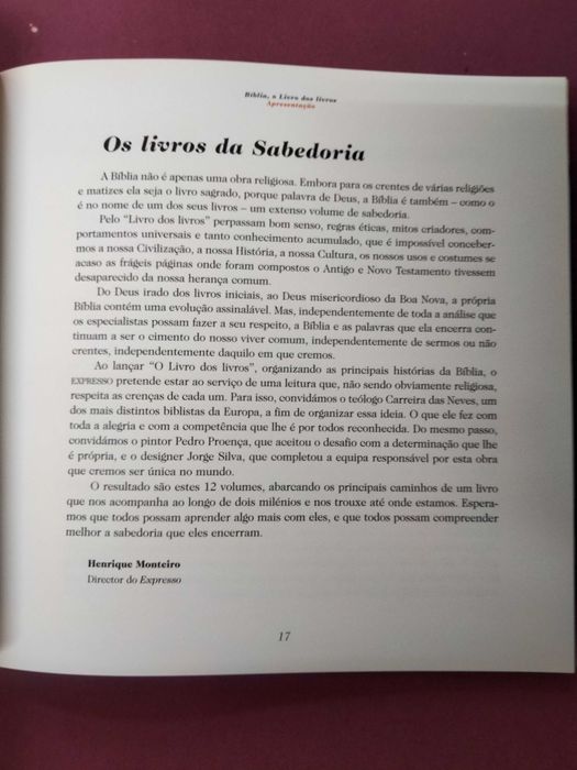 Bíblia o Livro dos Livros - 12 Volumes